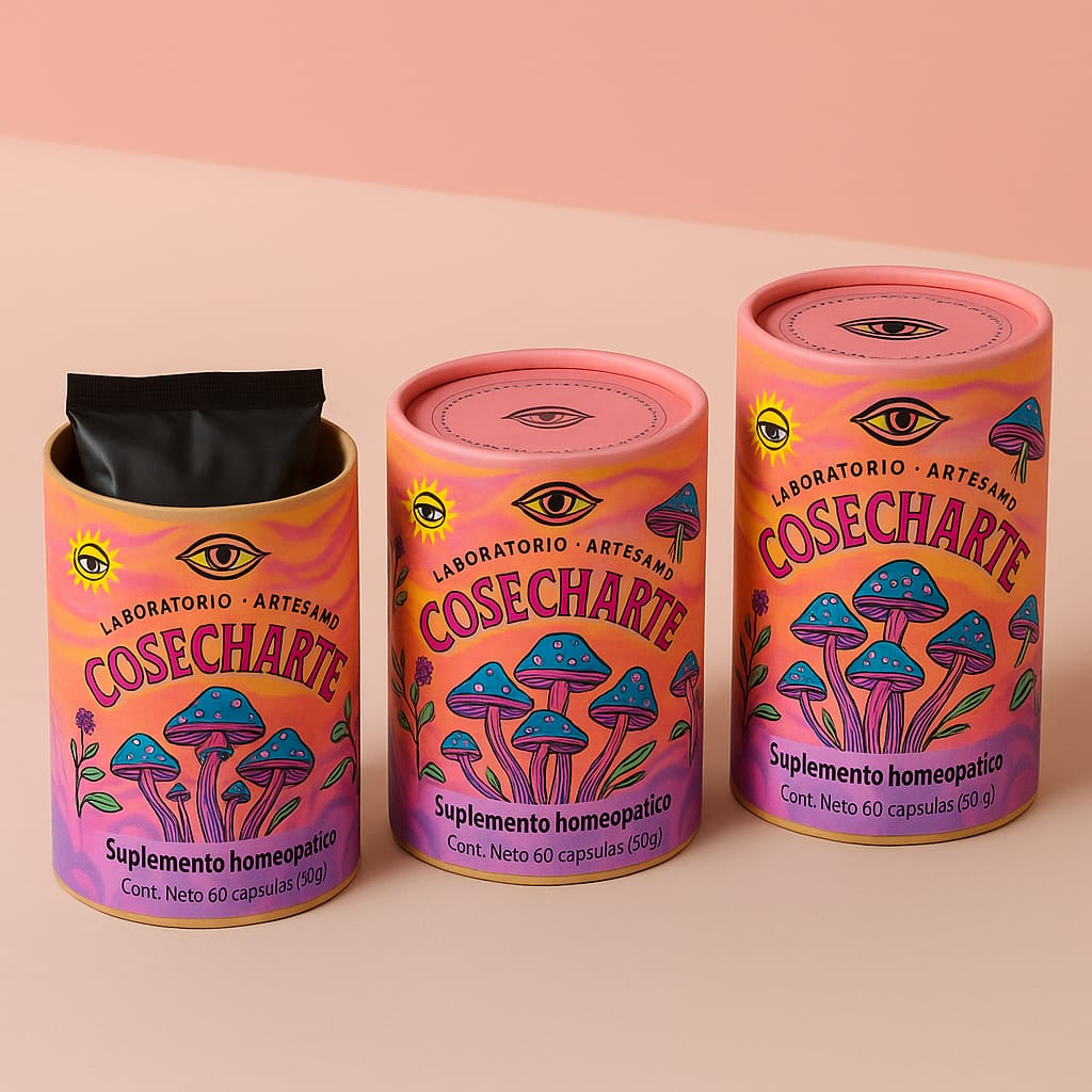 Cosecharte – Cápsulas de Melena de León fermentada | 500mg Medicina homeopática