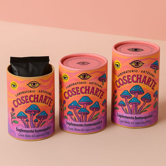 Cosecharte – Cápsulas de Melena de León fermentada | 500mg Medicina homeopática